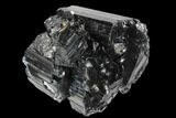 Terminated Black Tourmaline (Schorl) Crystal Cluster - Madagascar #174138-1